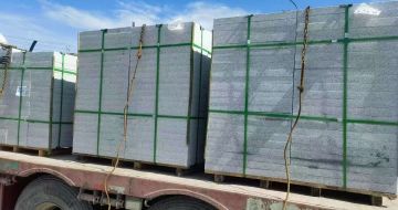 孝感 芝麻白花岗岩地铺石装车日常