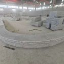 孝感 芝麻白异形坐凳，自然面光面弧形加工
