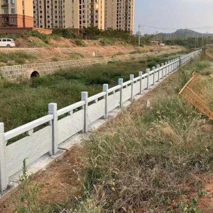 孝感 白麻河道栏杆效果展示图