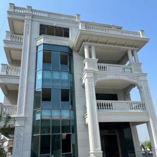 孝感 白麻花岗岩别墅外墙干挂效果展示