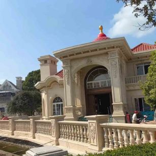 孝感 黄金麻花岗岩欧式别墅