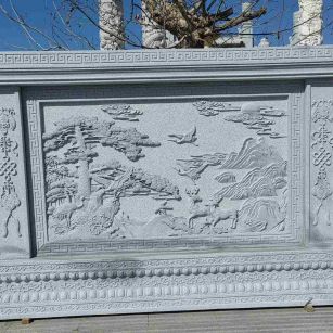 孝感 芝麻白大型照壁，屏风，影壁