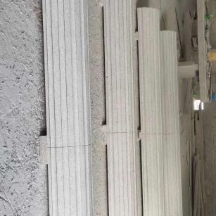 孝感 花岗岩厂家带你看白麻花岗岩门楼大柱柱皮