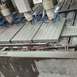 孝感 芝麻白花岗岩荔枝面盲道雕刻