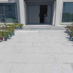 孝感 芝麻白花岗岩地铺石地面铺装