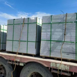 孝感 芝麻白花岗岩地铺石装车日常