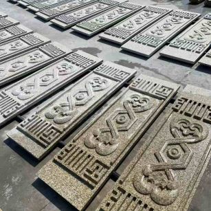 孝感 黄金麻花岗岩外墙雕刻板