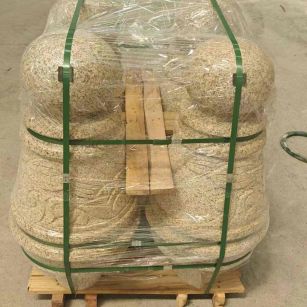 孝感 黄金麻异形定制雕花——棒棒糖挡车柱