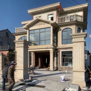 孝感 黄金麻花岗岩荔枝面别墅外墙干挂私家专属