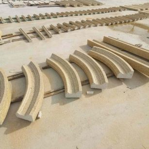 孝感 黄金麻花岗岩别墅线条