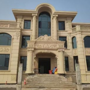 孝感 黄金麻花岗岩别墅外墙干挂