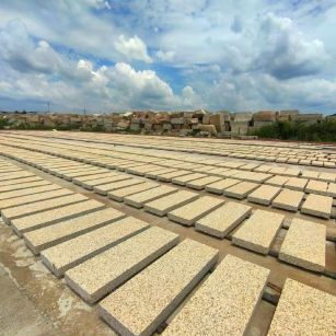 孝感 黄金麻荔枝面花岗岩石材地铺石防护中