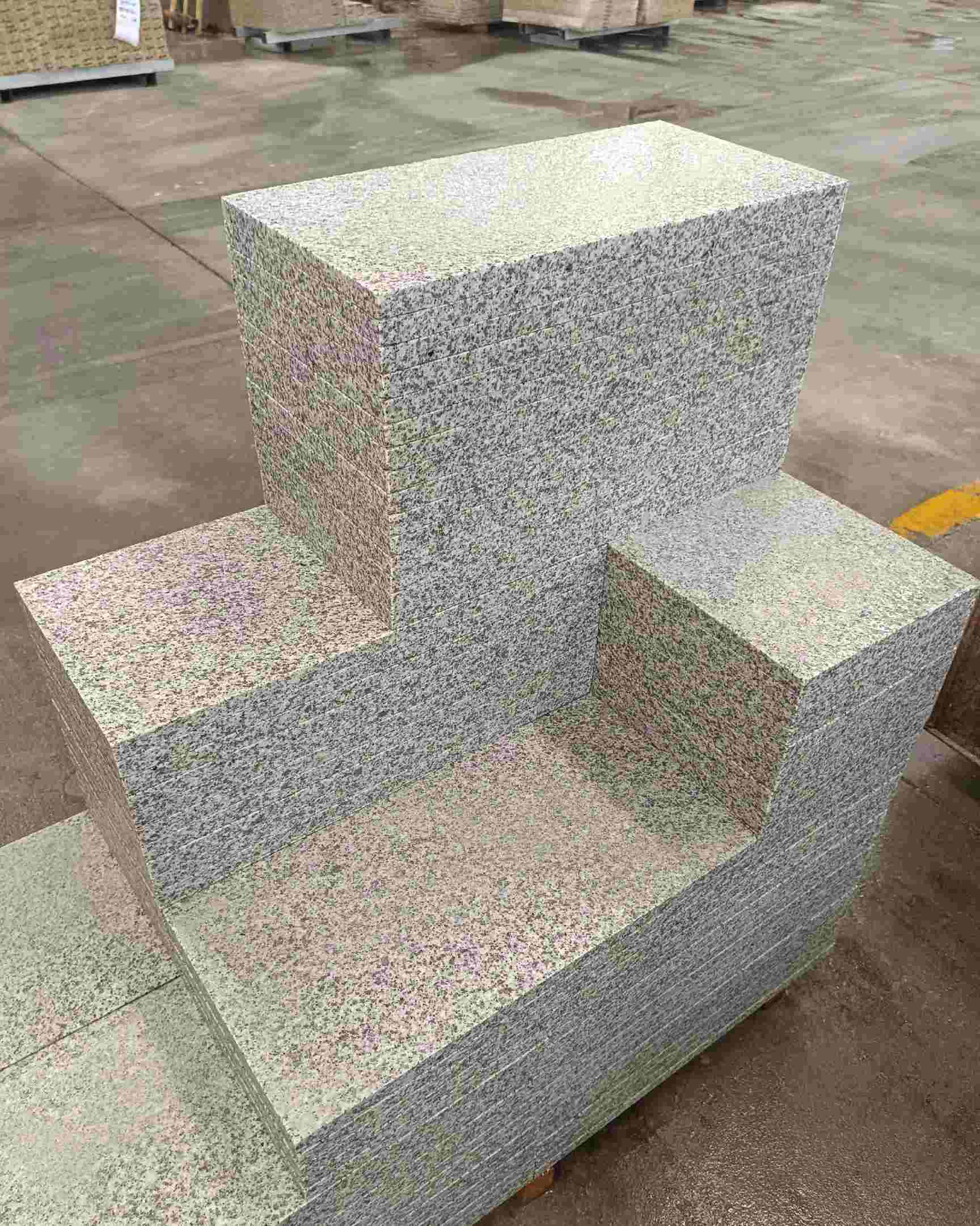 孝感 白麻花岗岩荔枝面地铺石