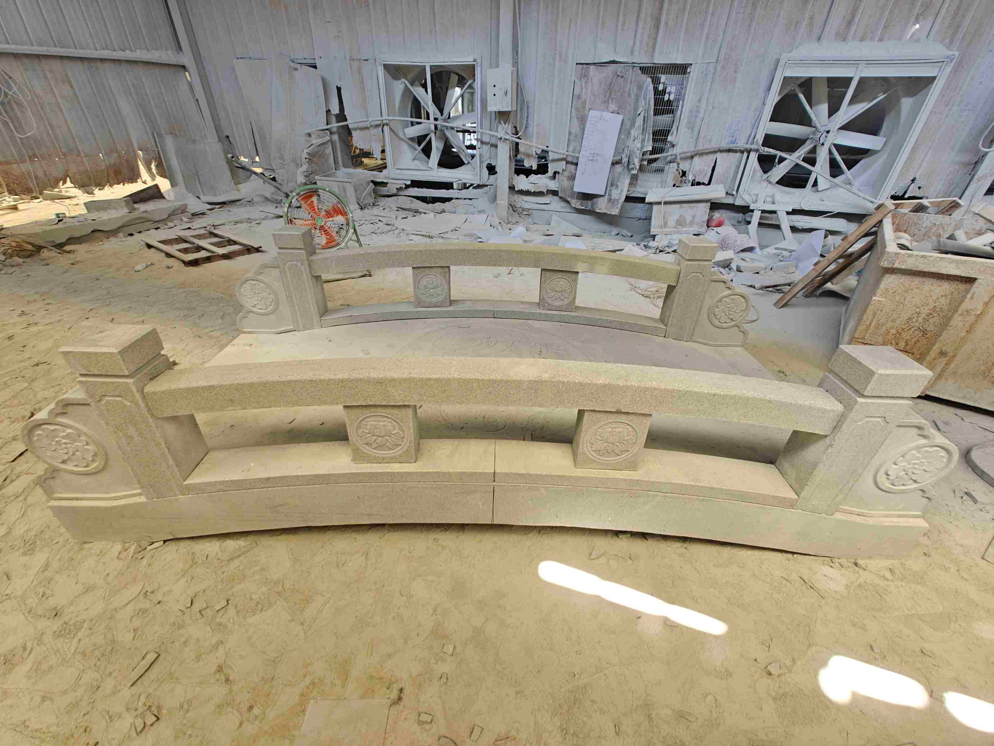 孝感 芝麻灰花岗岩异形加工-拱桥，石桥