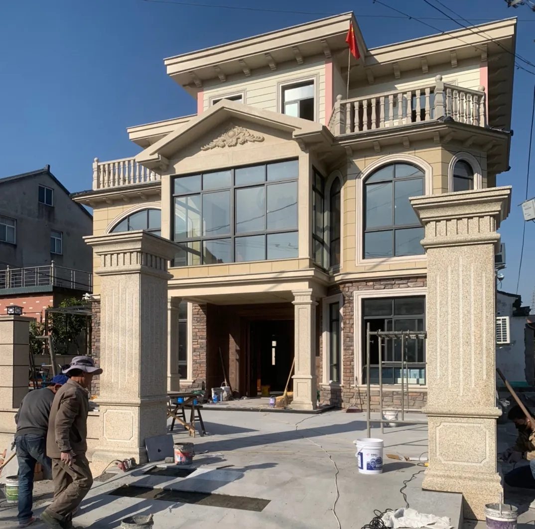 孝感 黄金麻花岗岩荔枝面别墅外墙干挂私家专属