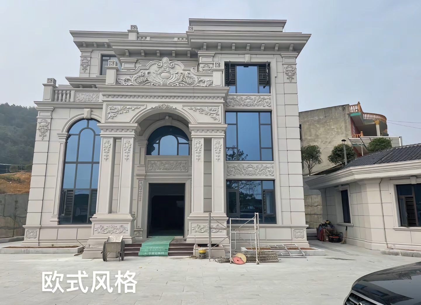 孝感 白麻花岗岩别墅外墙干挂